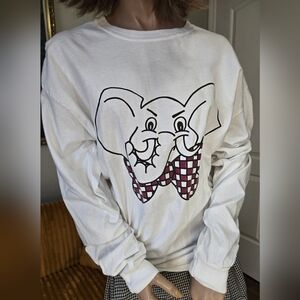 University Of Alabama Comfort Colors Women's BIG AL Elephant Long Sleeve Tee